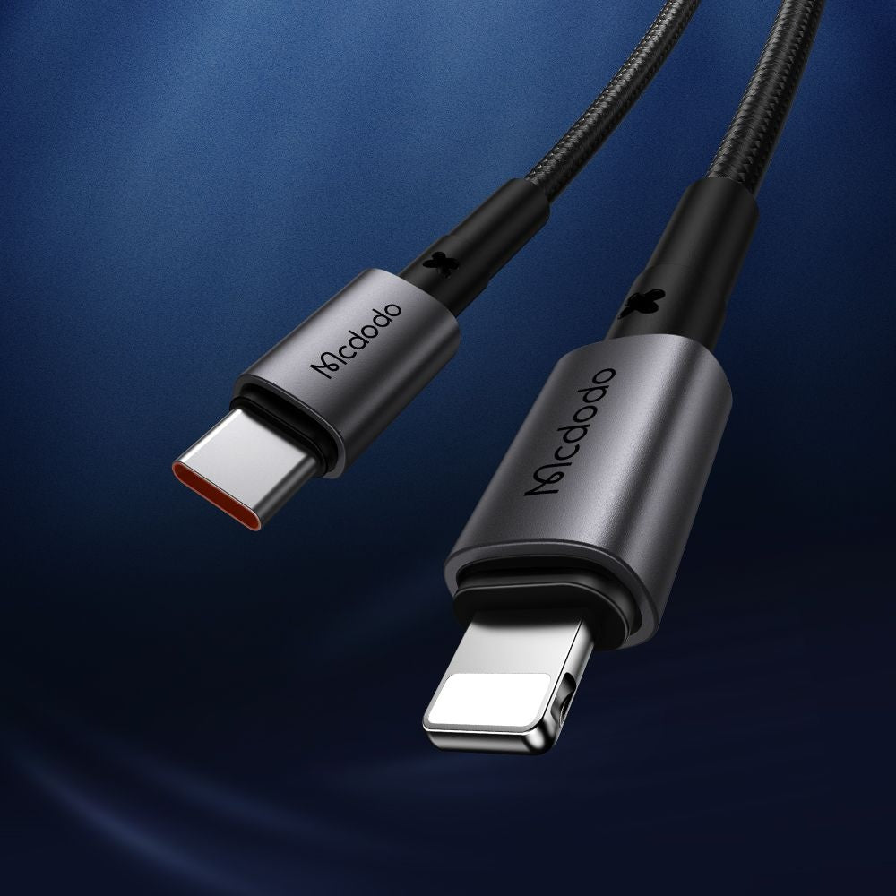Кабел за данни и зареждане USB-C - Lightning McDodo CA-2850, 36W, 1.2m, Черен