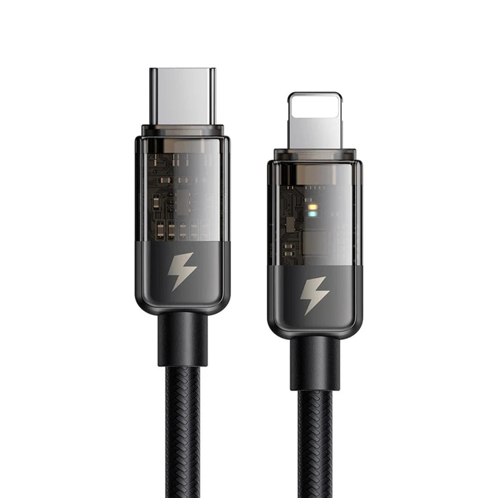 Кабел за данни и зареждане USB-C - Lightning McDodo CA-3160 Auto Power Off, 36W, 1.2m, Черен