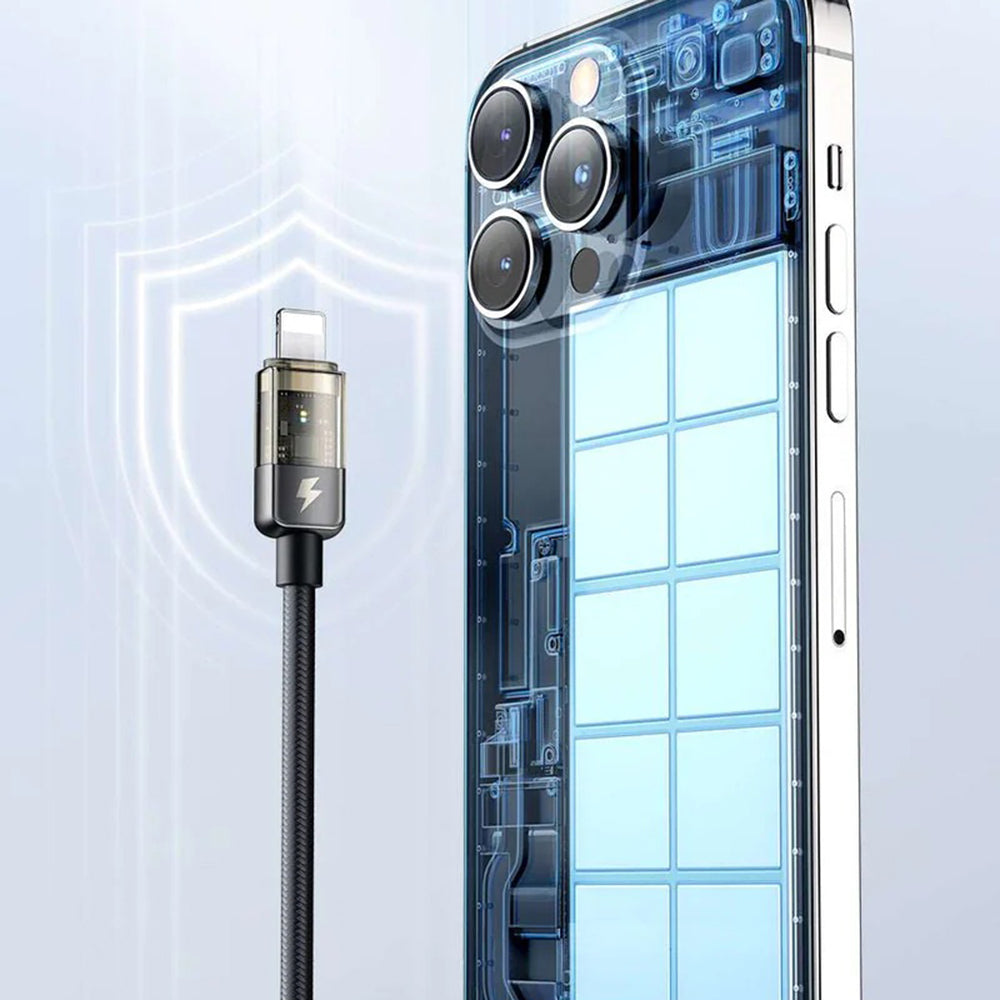 Кабел за данни и зареждане USB-C - Lightning McDodo CA-3160 Auto Power Off, 36W, 1.2m, Черен