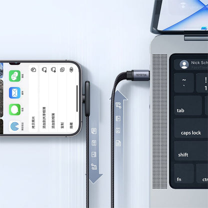 Кабел за данни и зареждане USB-C - Lightning McDodo CA-3350 Angled, 36W, 1.2m, Черен