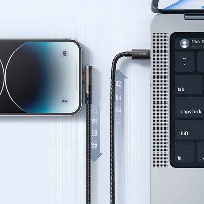 Кабел за данни и зареждане USB-C - Lightning McDodo CA-3390 Angled, 36W, 1.2m, Черен