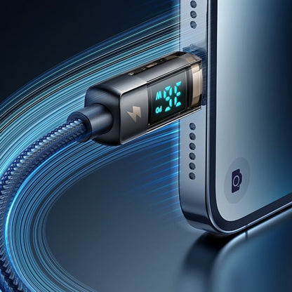 Кабел за данни и зареждане USB-C - Lightning McDodo CA-3600 Display Auto Power Off, 36W, 1.2m, Черен