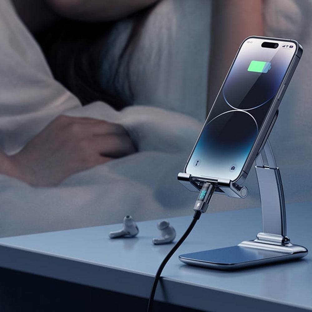 Кабел за данни и зареждане USB-C - Lightning McDodo CA-3600 Display Auto Power Off, 36W, 1.2m, Черен