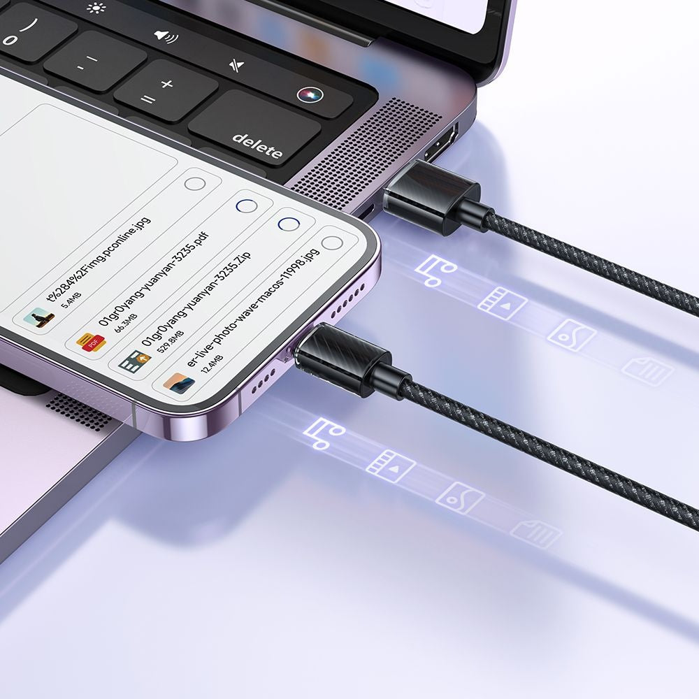 Кабел за данни и зареждане USB-C - Lightning McDodo CA-3640, 18W, 1.2m, Черен