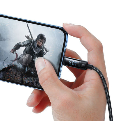 Кабел за данни и зареждане USB-C - Lightning McDodo CA-5210 Bat Display, 36W, 1.2m, Черен