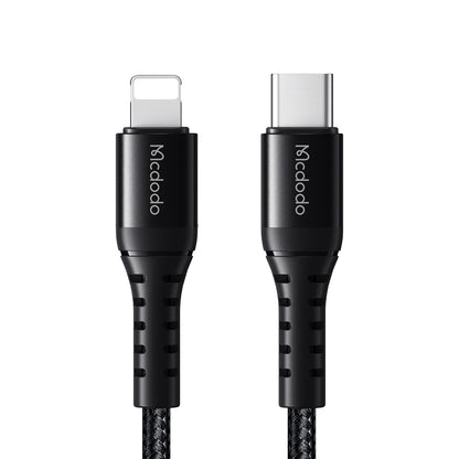 Кабел за данни и зареждане USB-C - Lightning McDodo CA-5631, 36W, 1m, Черен