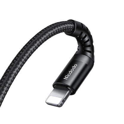 Кабел за данни и зареждане USB-C - Lightning McDodo CA-5631, 36W, 1m, Черен