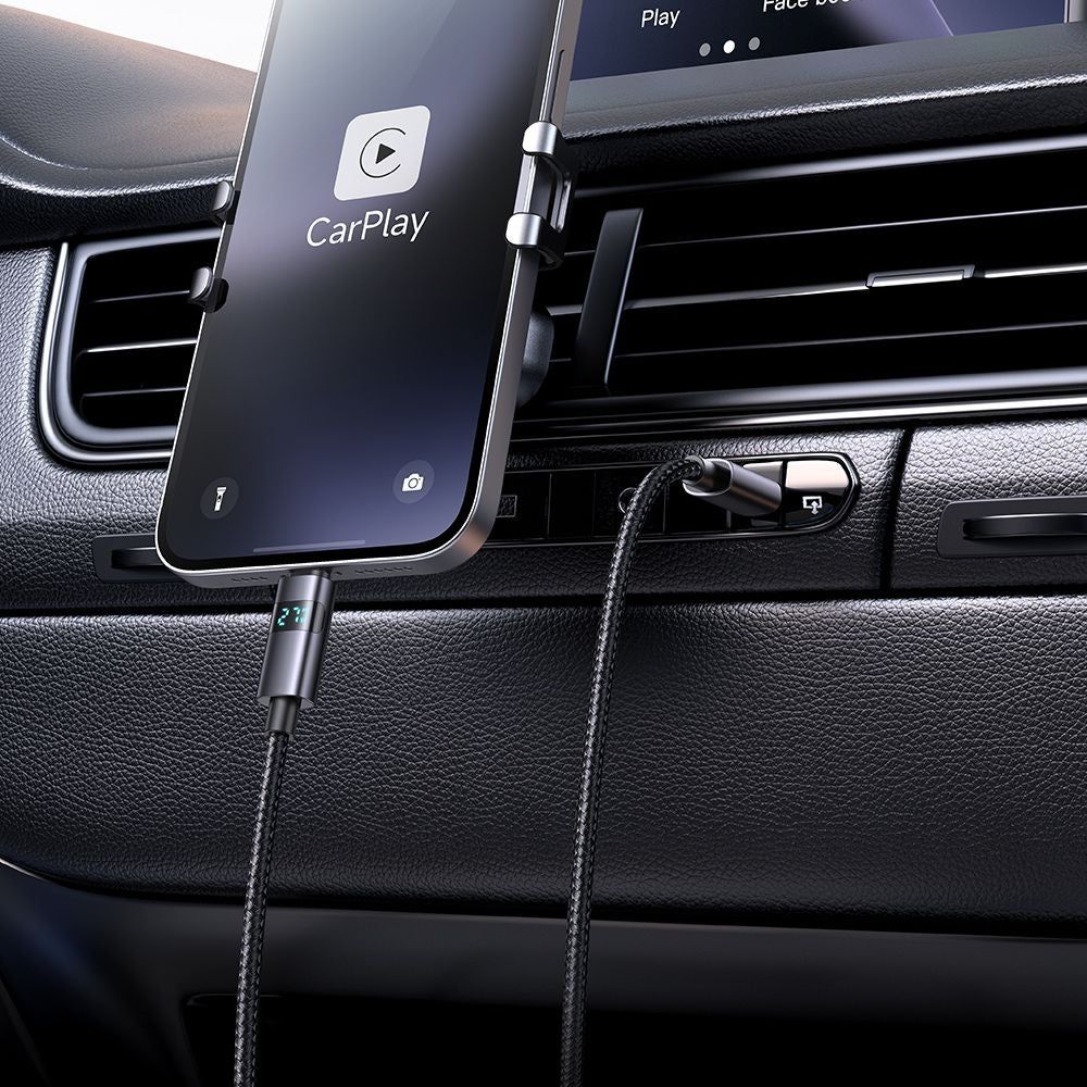 Кабел за данни и зареждане USB-C - Lightning McDodo CA-6570 Display, 36W, 1.2m, Черен