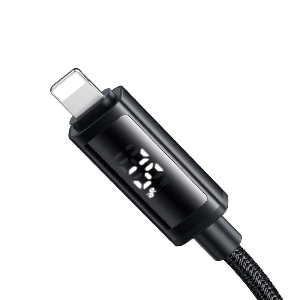 Кабел за данни и зареждане USB-C - Lightning McDodo CA-7990 Display, 36W, 1.2m, Черен