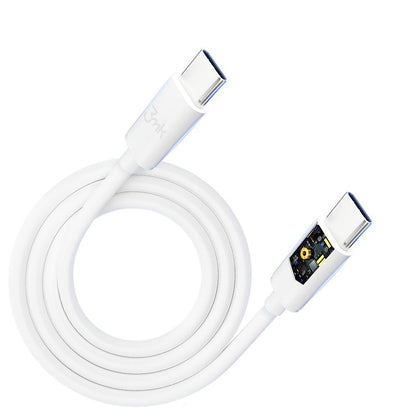 USB-C Data and Charging Cable - USB-C 3MK Hyper, 100W, 2m, White