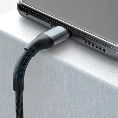 Кабел за данни и зареждане USB-C - USB-C 3MK Hyper N, 240W, 2м, Черен