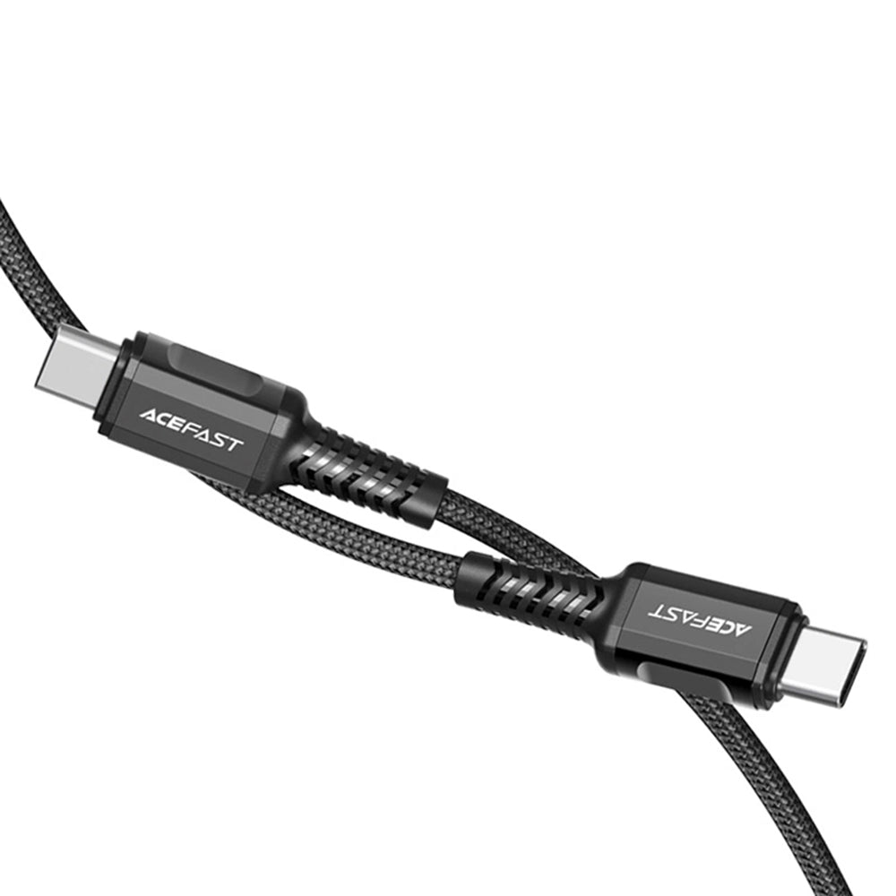 Кабел за данни и зареждане USB-C - USB-C Acefast C1-03, 60W, 1.2m, Черен