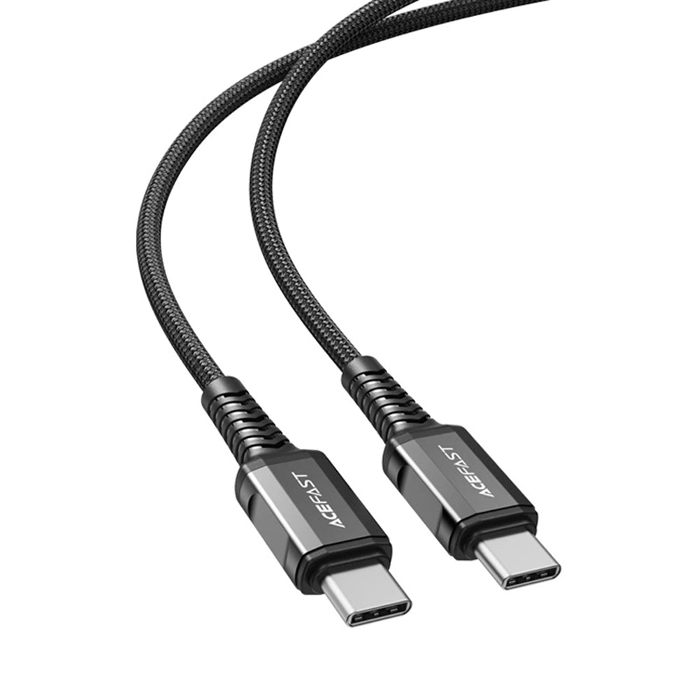 Кабел за данни и зареждане USB-C - USB-C Acefast C1-03, 60W, 1.2m, Черен