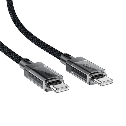 Кабел за данни и зареждане USB-C - USB-C Acefast C12-03, 60W, 1.2m, Черен