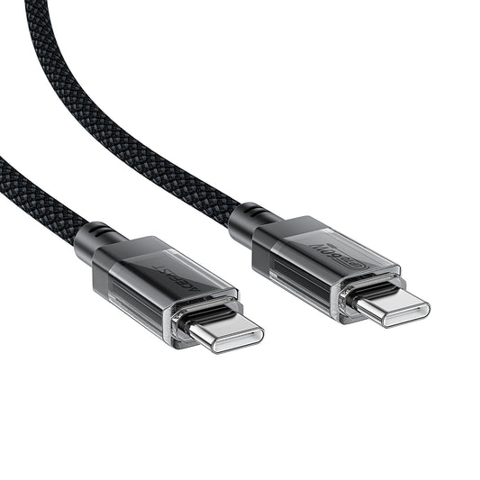 Кабел за данни и зареждане USB-C - USB-C Acefast C12-03, 60W, 1.2m, Черен
