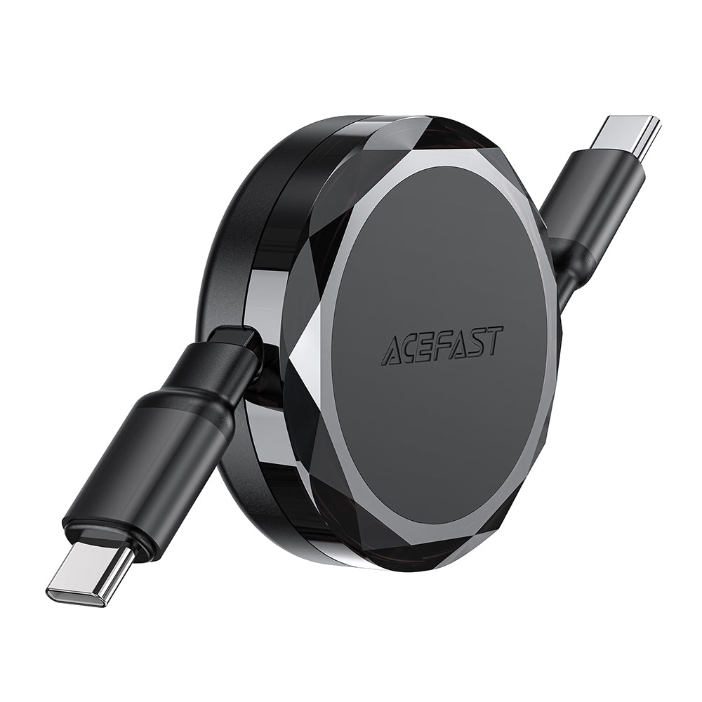 USB-C Data and Charging Cable - USB-C Acefast C13-03, 60W, 0.8m, Black