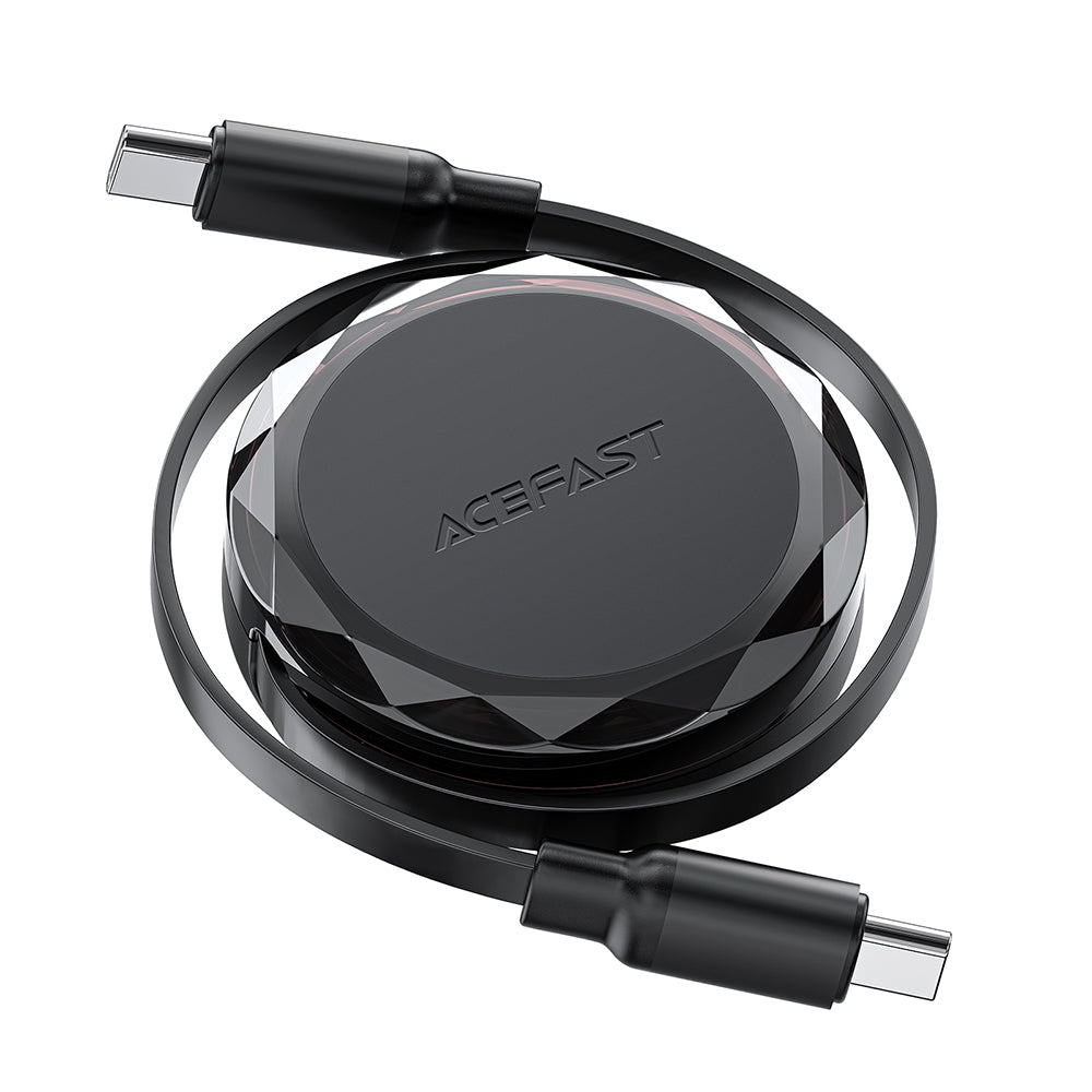 USB-C Data and Charging Cable - USB-C Acefast C13-03, 60W, 0.8m, Black