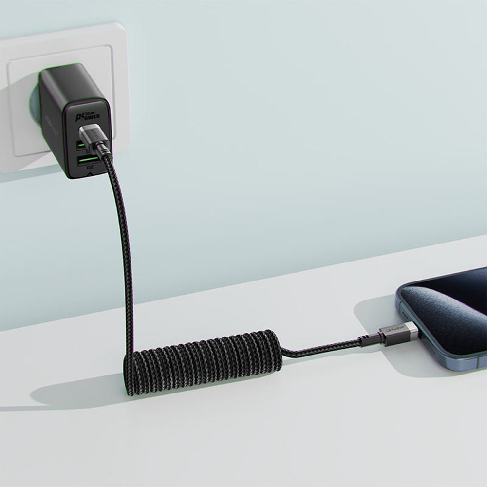 Кабел за данни и зареждане USB-C - USB-C Acefast C14-03, 60W, 1.2m, Черен