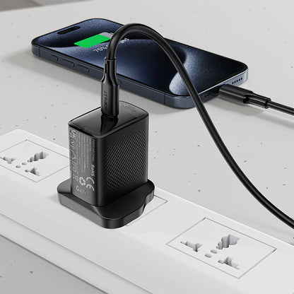 Кабел за данни и зареждане USB-C - USB-C Acefast C17-03, 60W, 1.2m, Черен