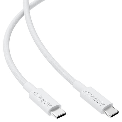 Кабел за данни и зареждане USB-C - USB-C Acefast C18-03, 60W, 1.2m, Бял