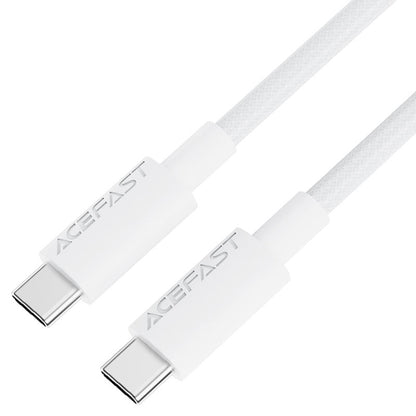 Кабел за данни и зареждане USB-C - USB-C Acefast C18-03, 60W, 1.2m, Бял