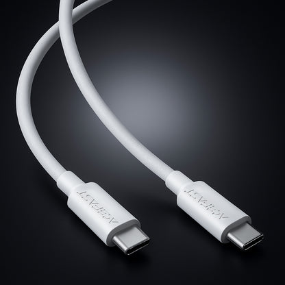 Кабел за данни и зареждане USB-C - USB-C Acefast C18-03, 60W, 1.2m, Бял