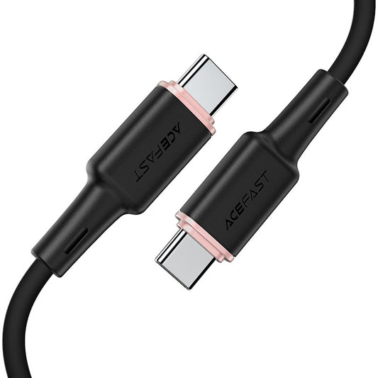 Кабел за данни и зареждане USB-C - USB-C Acefast C2-03, 60W, 1.2m, Черен