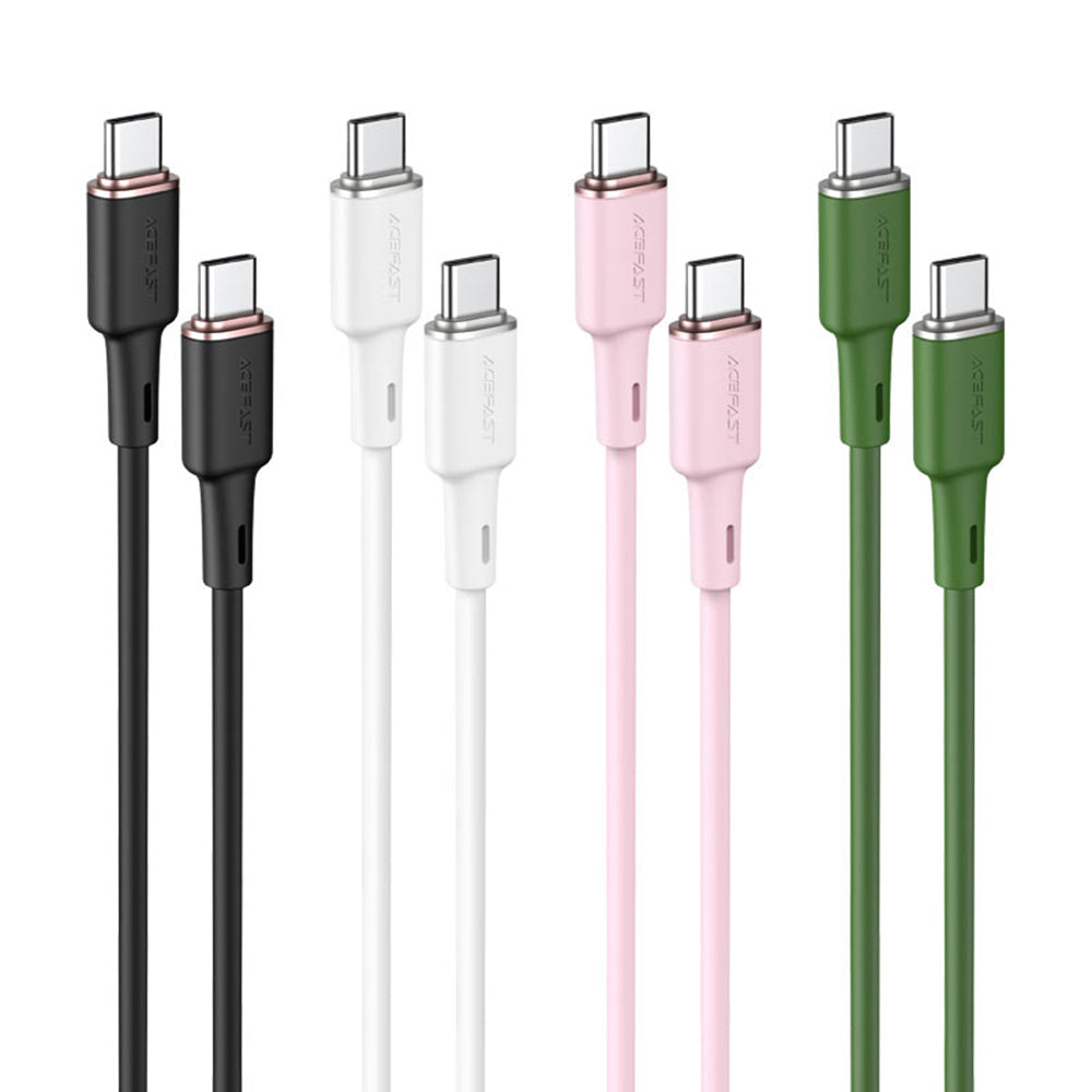 Кабел за данни и зареждане USB-C - USB-C Acefast C2-03, 60W, 1.2m, Черен