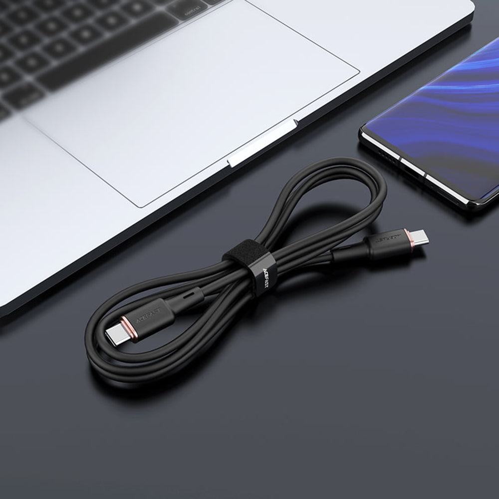 Кабел за данни и зареждане USB-C - USB-C Acefast C2-03, 60W, 1.2m, Черен