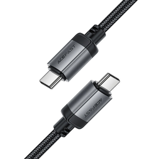 Кабел за данни и зареждане USB-C - USB-C Acefast C20-03, 60W, 1.2m, Черен