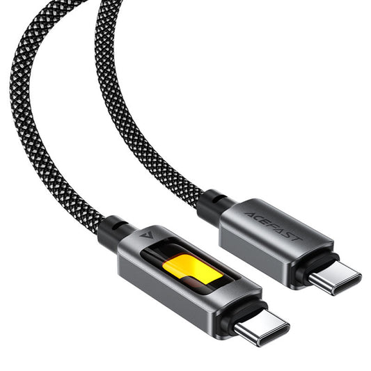 Кабел за данни и зареждане USB-C - USB-C Acefast C21-03, 60W, 1.2m, Черен
