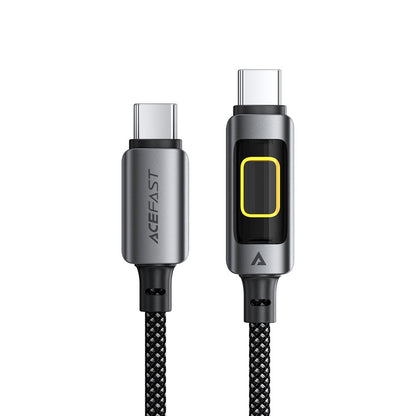 Кабел за данни и зареждане USB-C - USB-C Acefast C21-03, 60W, 1.2m, Черен