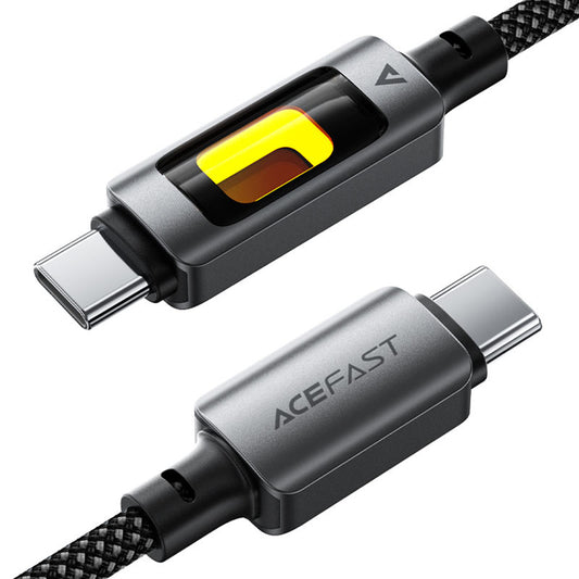 Кабел за данни и зареждане USB-C - USB-C Acefast C21-03, 60W, 1.2m, Черен