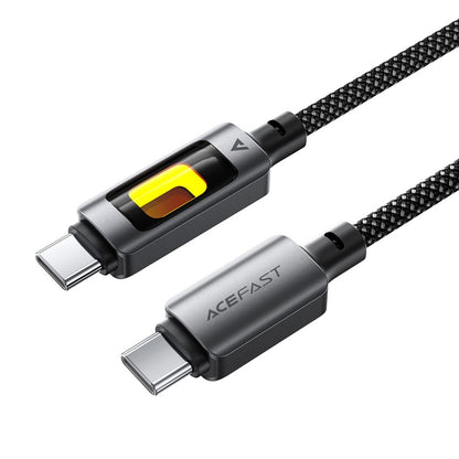 Кабел за данни и зареждане USB-C - USB-C Acefast C21-03, 60W, 1.2m, Черен