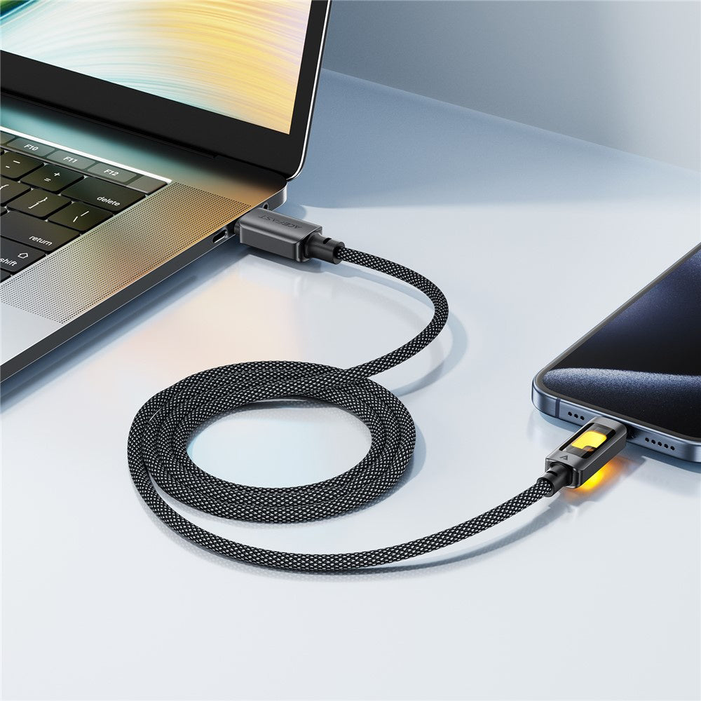 Кабел за данни и зареждане USB-C - USB-C Acefast C21-03, 60W, 1.2m, Черен