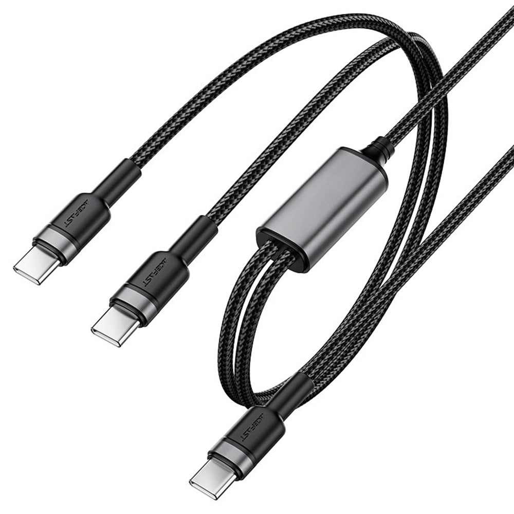 Кабел за данни и зареждане USB-C - 2 x USB-C Acefast C22-02, 100W, 1.25m, Черен