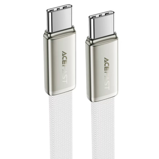 Кабел за данни и зареждане USB-C - USB-C Acefast C24-03, 60W, 1.2m, Бял