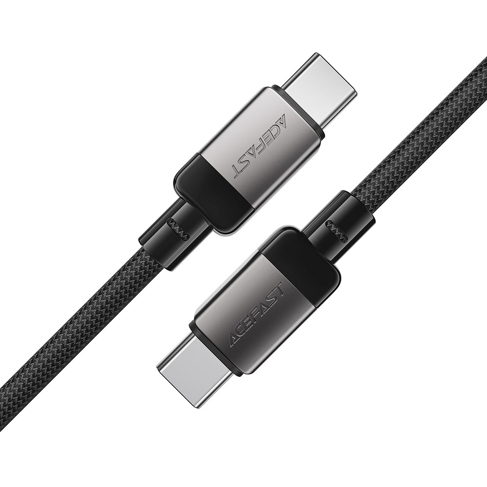 Кабел за данни и зареждане USB-C - USB-C Acefast C9-03, 60W, 1.2m, Черен