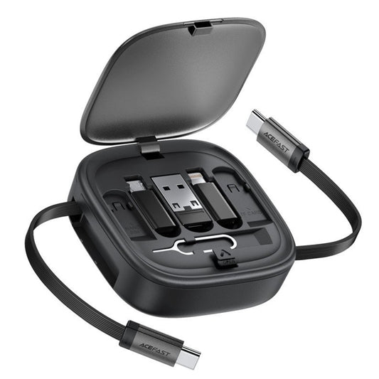 Кабел за данни и зареждане USB-C - USB-C Acefast Travel J3, 60W, 0.95m, Черен