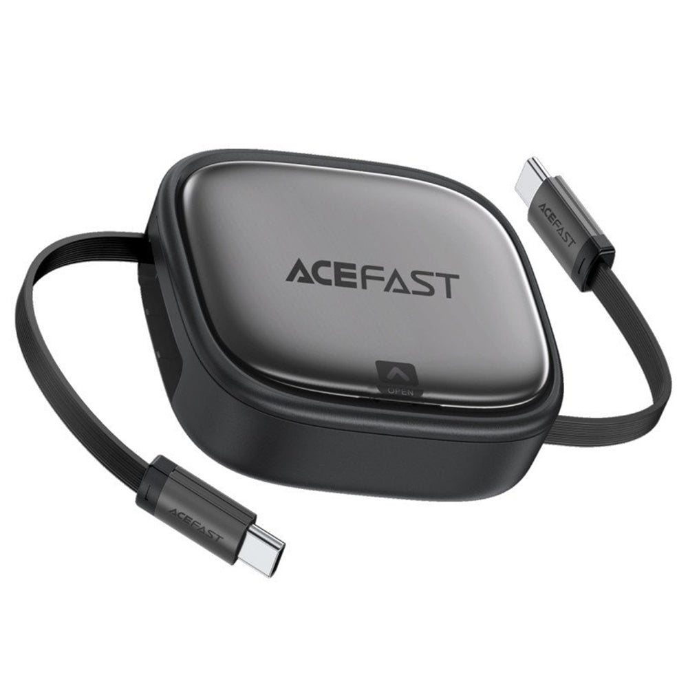 Кабел за данни и зареждане USB-C - USB-C Acefast Travel J3, 60W, 0.95m, Черен