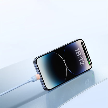 Baseus Discolor USB-C to USB-C Data and Charging Cable, 100W, 1m, Blue Green E0420702