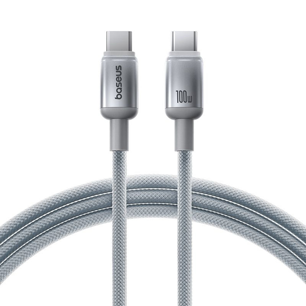 Кабел за данни и зареждане USB-C - USB-C Baseus Discolor, 100W, 2m, Сребрист E0420800