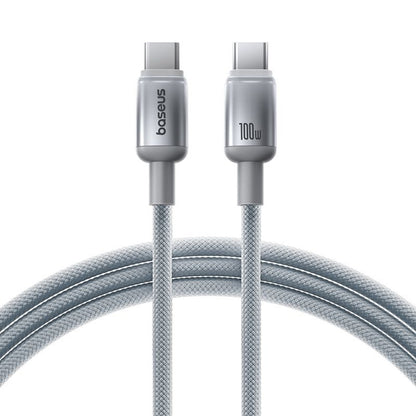 Кабел за данни и зареждане USB-C - USB-C Baseus Discolor, 100W, 2m, Сребрист E0420800