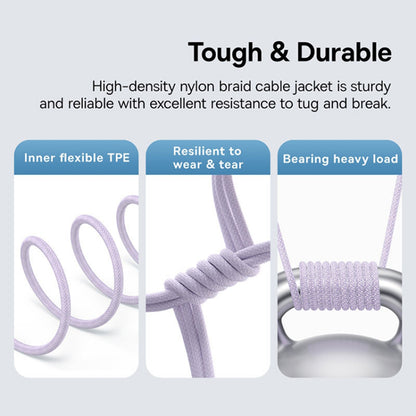 Кабел за данни и зареждане USB-C - USB-C Baseus Gem, 100W, 1m, Лилав P10373000511-00