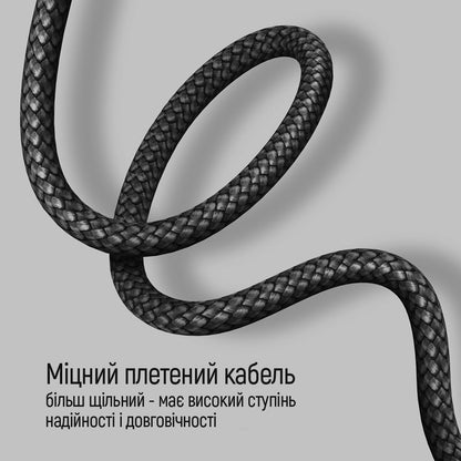 USB-C Data and Charging Cable - USB-C ColorWay CW-CBPDCC040, 65W, 1m, Gray