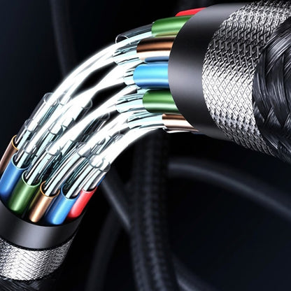 Кабел за данни и зареждане USB-C - USB-C Lito LD15 Display, 60W, 1m, Черен