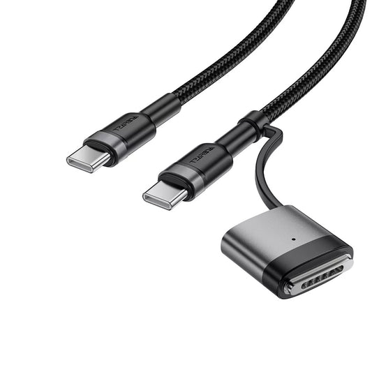 Кабел за зареждане Acefast, USB-C - USB-C / MagSafe 3, 240W, 1.2m, Черен