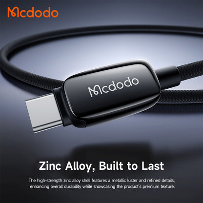 Кабел за данни и зареждане USB-C - USB-C McDodo CA-0100, 100W, 1.2m, Черен