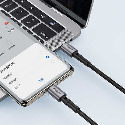 Кабел за данни и зареждане USB-C - USB-C McDodo CA-3130, 65W, 1m, Черен