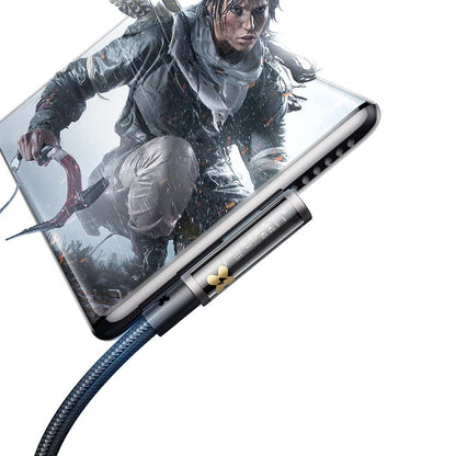 Кабел за данни и зареждане USB-C - USB-C McDodo CA-3400 Angled, 100W, 1.2m, Черен